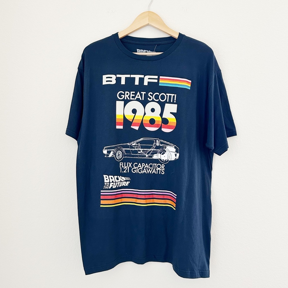 NEW Back to the Future 1985 Great Scott Graphic Tee
